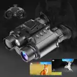 WILDGUARDER 4K UHD 8x Digital Zoom 600M Long Range Hands Free Infrared Night Vision Goggles Tactical Lights NVG for
