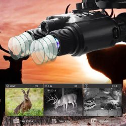 WILDGUARDER® 4K UHD 8x Digital Zoom 600M Long Range Hands Free Infrared Night Vision Goggles Tactical Lights NVG for Night Hunting - Image 2