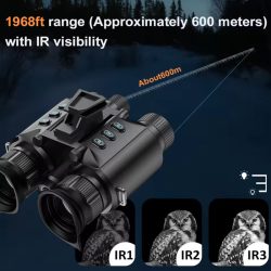 WILDGUARDER® 4K UHD 8x Digital Zoom 600M Long Range Hands Free Infrared Night Vision Goggles Tactical Lights NVG for Night Hunting - Image 4