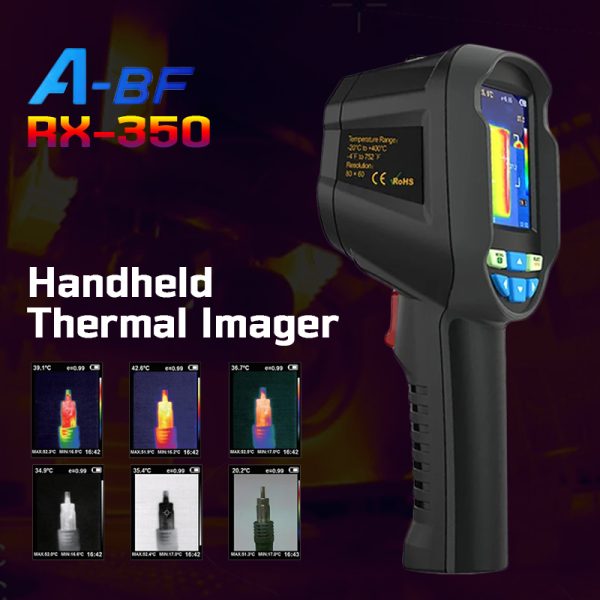A-BF RX-350 Thermal Imaging Camera 2.8'' LCD HandHeld Industrial Inspection 40M Range Thermal Imagers -20°C~400°C Temperature Detector for Floor Heating Repair