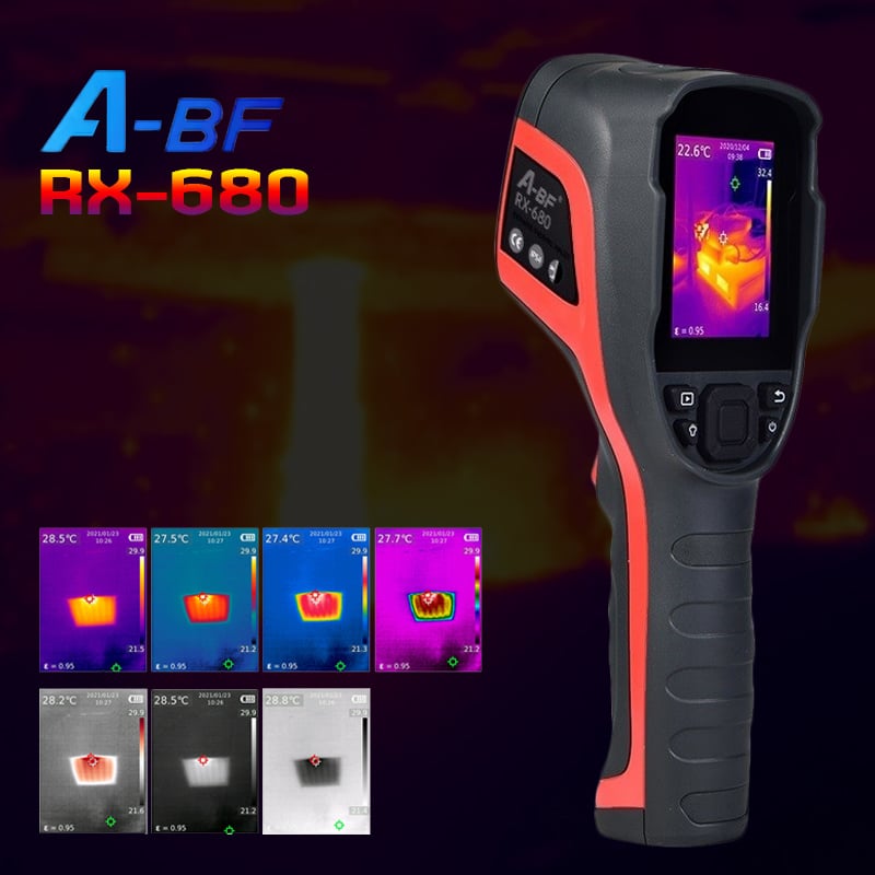 A-BF-RX-680-Thermal-Imaging-Camera A-BF RX-680 Thermal Imaging Camera -20°C~550°C 256*192 Pixels 80M Range Waterproof Handheld Industrial Thermal Imager - Image 1