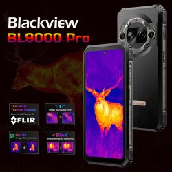 Blackview BL9000 Pro 5G Thermal Imaging Android 14 OS 120Hz 6.78"FHD+ Display IP68 Waterproof Unlocked Flir Wifi6 Rugged Mobile Phone