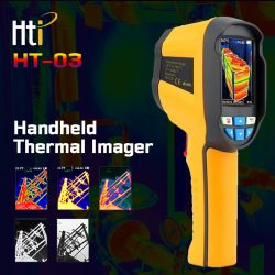 HTI HT-03 Thermal Imager Infrared Handheld Thermal Imaging Camera 120x90px 400°C Range Temperature Measurement Tester for Industrial Inspection