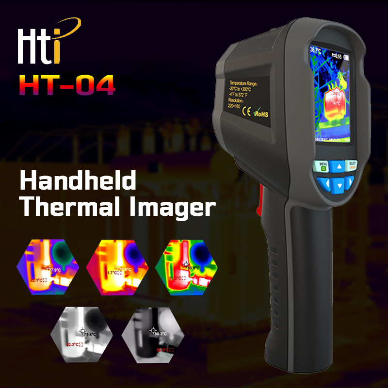 HTI HT-04 Thermal Imagers 220160px 2.8Inch 9Hz Frame Rate Infrared Themal Imaging Camera for Temperature Measurement Industrial Inspection HTI HT-04 Thermal Imagers 220*160px 2.8Inch 9Hz Frame Rate Infrared Themal Imaging Camera for Temperature Measurement Industrial Inspection - Image 1