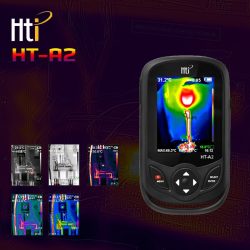 HTI HT-A2 Thermal Imager Pocket Mini Size Handheld Thermo Camera  256 ×192px 25Hz Industrial Use Portable Thermal Imaging Cam for Heat Water Pipe Detection