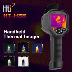 HTI HT-H38 Thermal Imager High End Handheld Thermal Imaging Camera 384 x 288px 25Hz Rate 29.2°× 21.7° FOV Infrared Camera for Industrial Pipe Heat Inspection Support Wifi