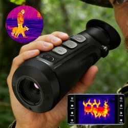 Handheld Thermal Imaging Monocular with 1440*1080 OLED Display 256*192 Pixel 50Hz 4 Colors Mode WiFi IP66 Thermal Imager Monocular for Night Hunt