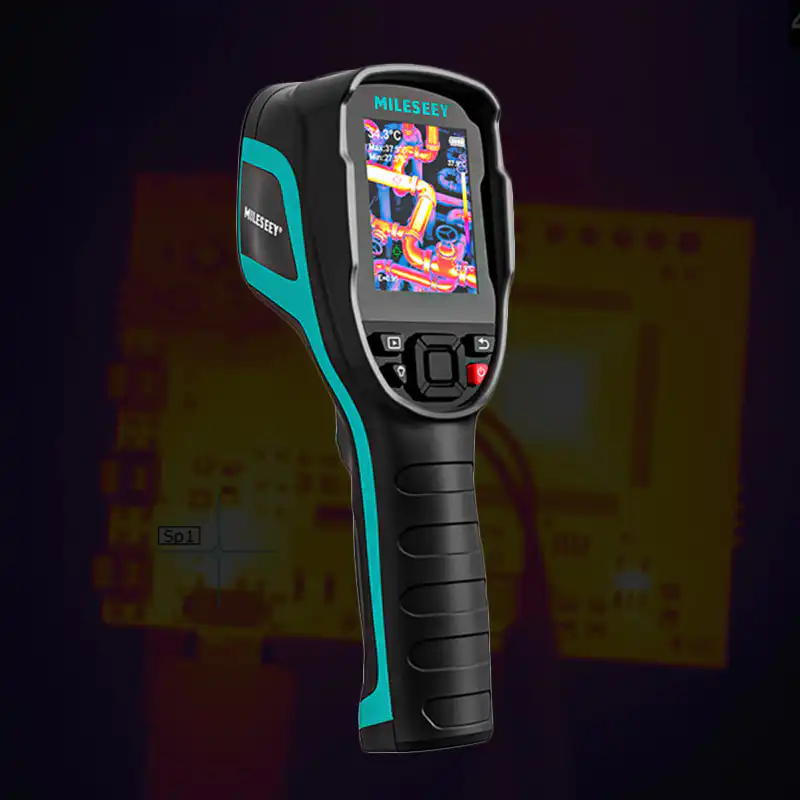 MILESEEY TR256E Thermal Imager Handheld Infrared Thermal Cam 256*192px 50 Hz 350°C Range 5000mAh alternate view