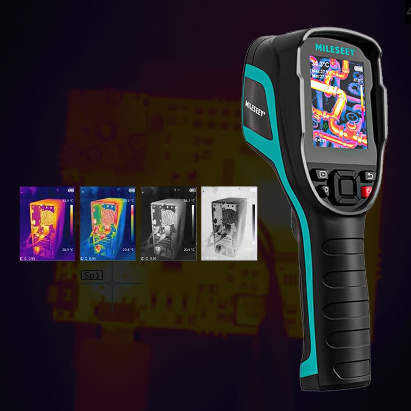 MILESEEY-TR256E-Thermal-Imager-Handheld-Infrared-Thermal-Cam MILESEEY TR256E Thermal Imager Handheld Infrared Thermal Cam 256*192px 50 Hz 350°C Range 5000mAh Battery Industrial Thermal Cam for Professional Maintenance - Image 1