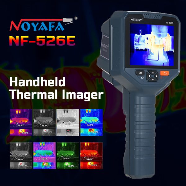 NOYAFA NF-526E Thermal Imager 8 Color Palettes Handheld Thermal Camera  256*192px 400℃ Range Infrared Cam for Water Pipe Leak Electrical Inspection