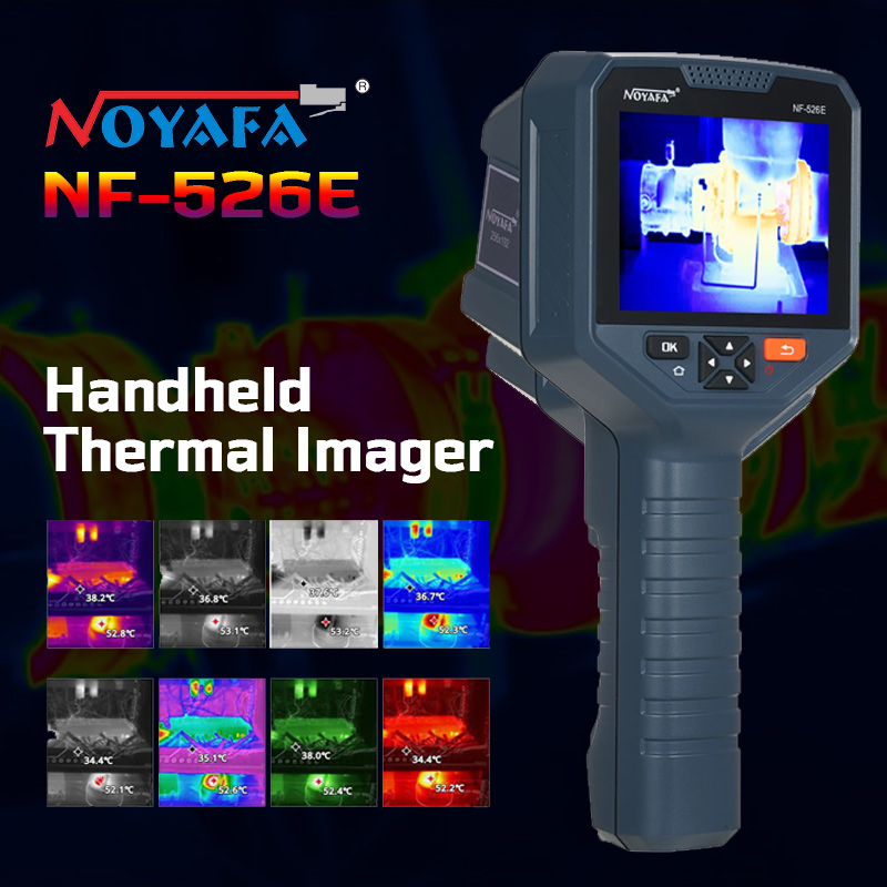 NOYAFA NF-526E Thermal Imager 8 Color Palettes Handheld Thermal Camera 256192px 400℃ Range Infrared Cam for Water Pipe Leak Electrical Inspection NOYAFA NF-526E Thermal Imager 8 Color Palettes Handheld Thermal Camera 256*192px 400℃ Range Infrared Cam for Water Pipe Leak Electrical Inspection - Image 1