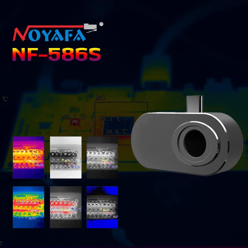 NOYAFA-NF-586S-Thermal-Camera-Mini-Size-Thermal-Imager NOYAFA NF-586S Thermal Camera Mini Size Thermal Imager 256x192px 600°C High Range 25Hz Infrared Camera for Android Phones for Industrial Inspection - Image 1