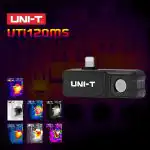 UNI-T UTI120MS Thermal Imager Pocket Size Mini Thermal Imaging Camera for iPhone iOS, 120X90px 25Hz 400℃ Range Infrared Cameras for Circuit Floor Heat Detection