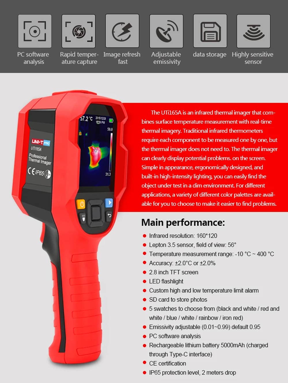UNI-T UTi165A Thermal Imagers for sale