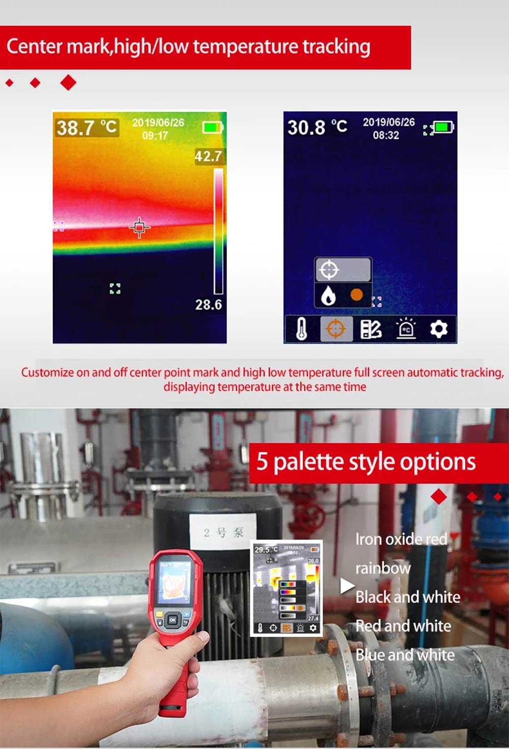 UNI-T UTi165A Thermal Imagers specs