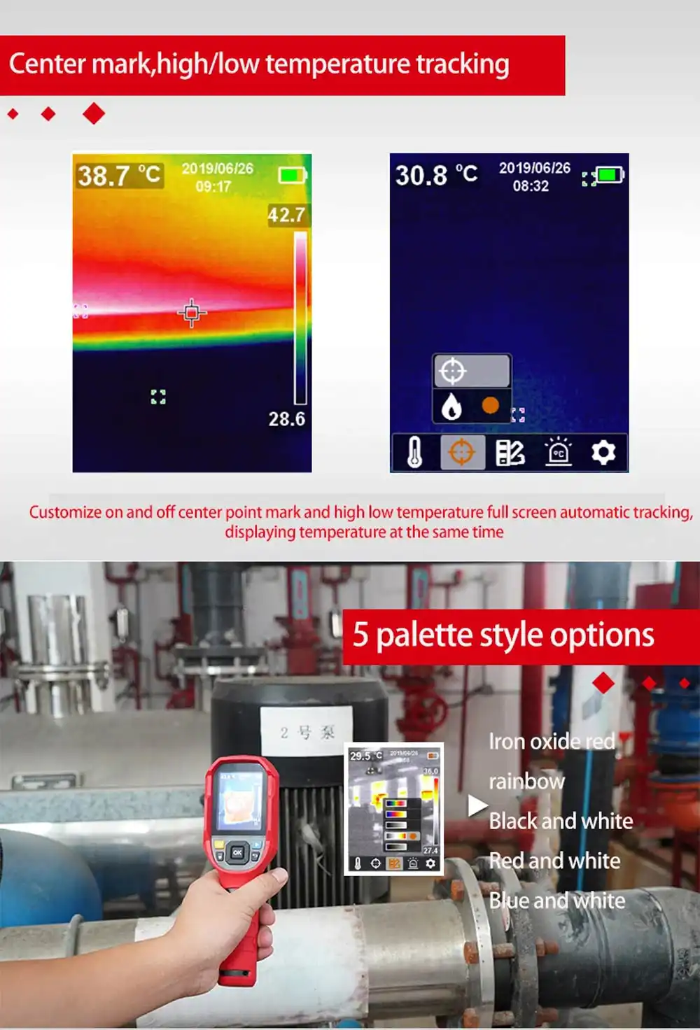 UNI-T UTi165A Thermal Imagers specs