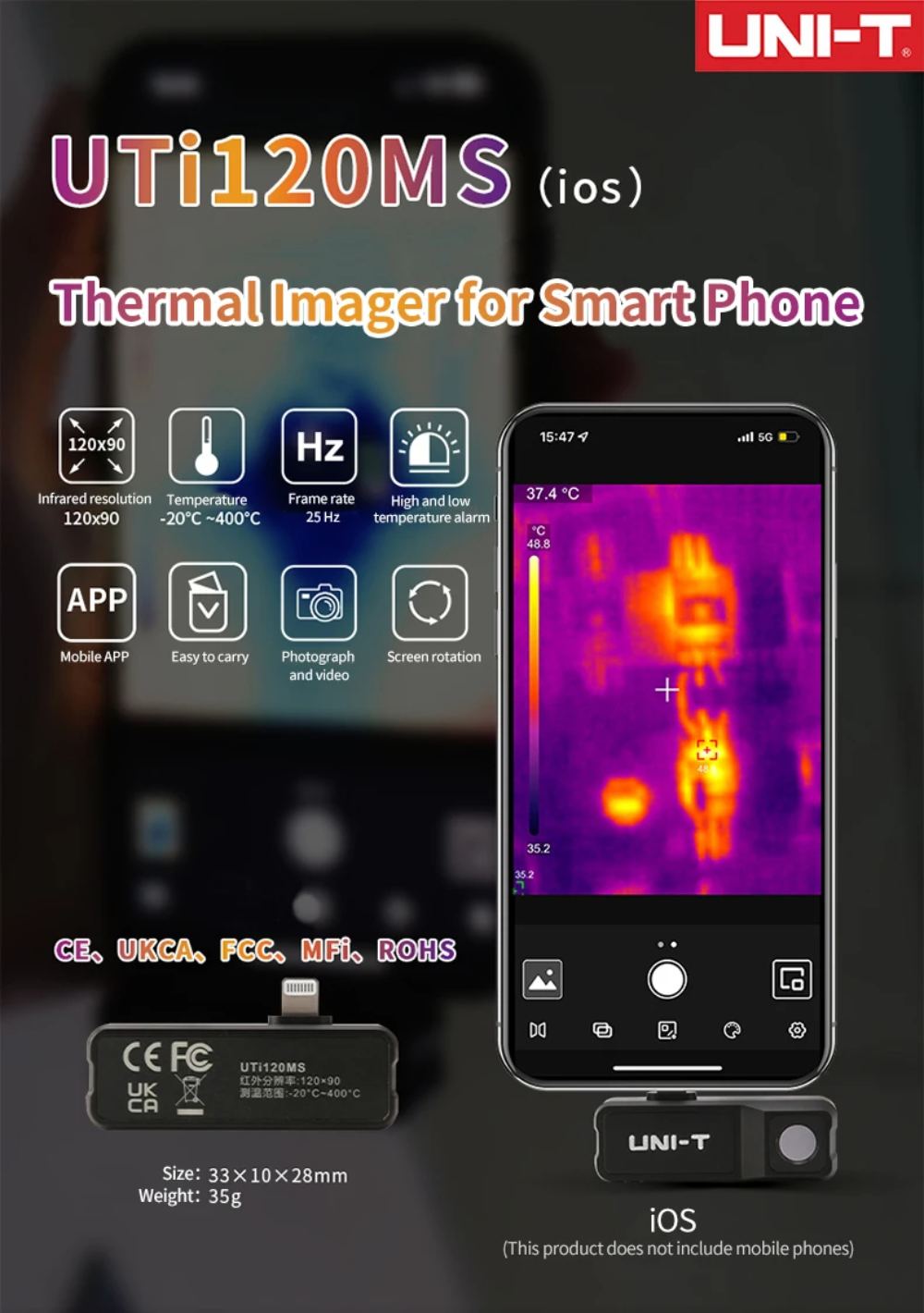 UNI-T UTI120MS Thermal Imager for sale