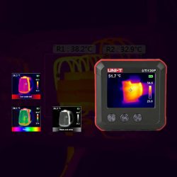 UNI-T UTi120P Thermal Imager Pocket Size Mini Thermal Camera 120x90px 50°×38°FOV 400℃ Infrared Cam for PCB, Motor, Auto Repair and Household Inspection