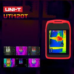 UNI-T UTi120T Thermal Camera Pocket-size 5” TFT Touch Screen 120×90px 400℃ Range IP54 Waterproof Thermal Imager for Industrial Household Heat Water Leak Inspection