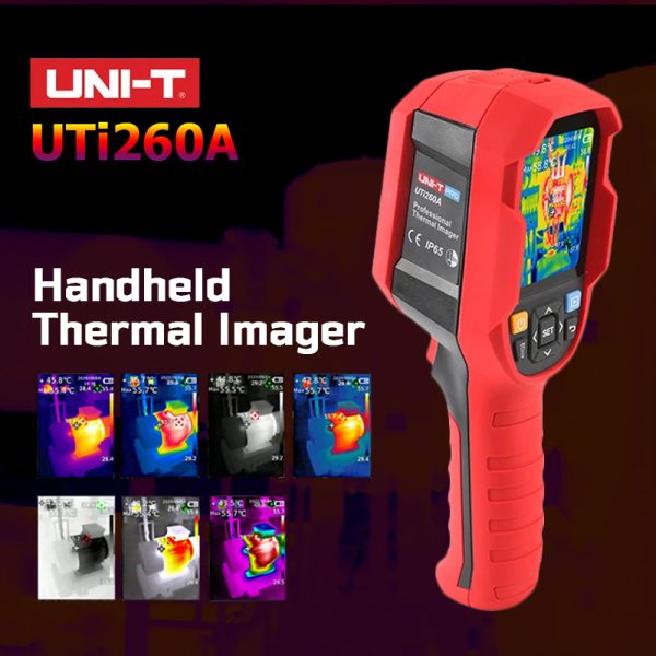 UNI-T UTi260A Thermal Imager Handheld Thermal Imaging Camera 256x192px  2.8'' LCD IP54 Waterproof Infrared Camera