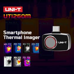 UNI-T UTi260M Thermal Imager Mini Size 256x192px HD  550℃ Range Infrared Thermal Camera for Mobile Phone for PCB, HVAC, Auto Electricity Inspection