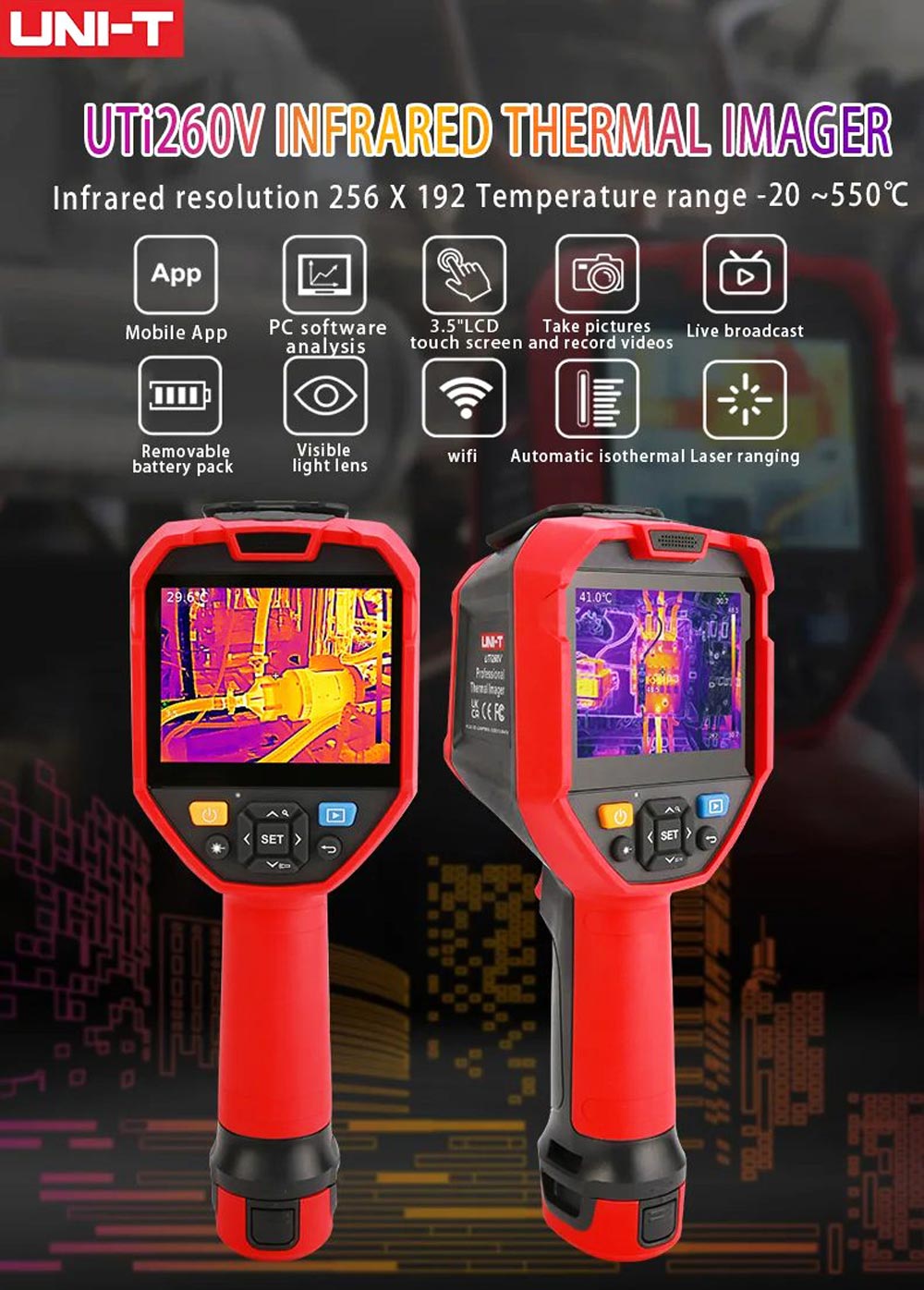 UNI-T UTi260V Thermal Imager specs