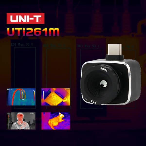 UNI-T UTi261M Thermal Imager Mini Size Portable Infrared Thermal Imaging Camera for Android Type-C Mobile Phone for PCB HVAC Pipe Inspection