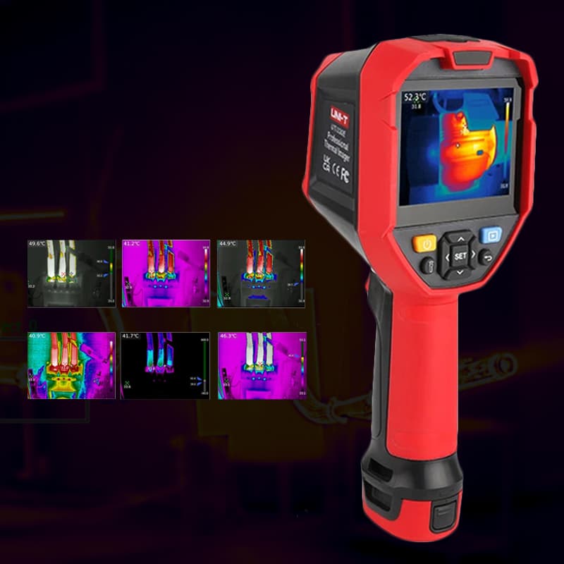 UNI-T-UTi320E-Thermal-Imager-High-Resolution-Handheld-Thermal-Camera UNI-T UTi320E Thermal Imager High Resolution Handheld Thermal Camera 25Hz 320x240px Infrared Camera for PCB Circuit Floor Heating Detection - Image 1