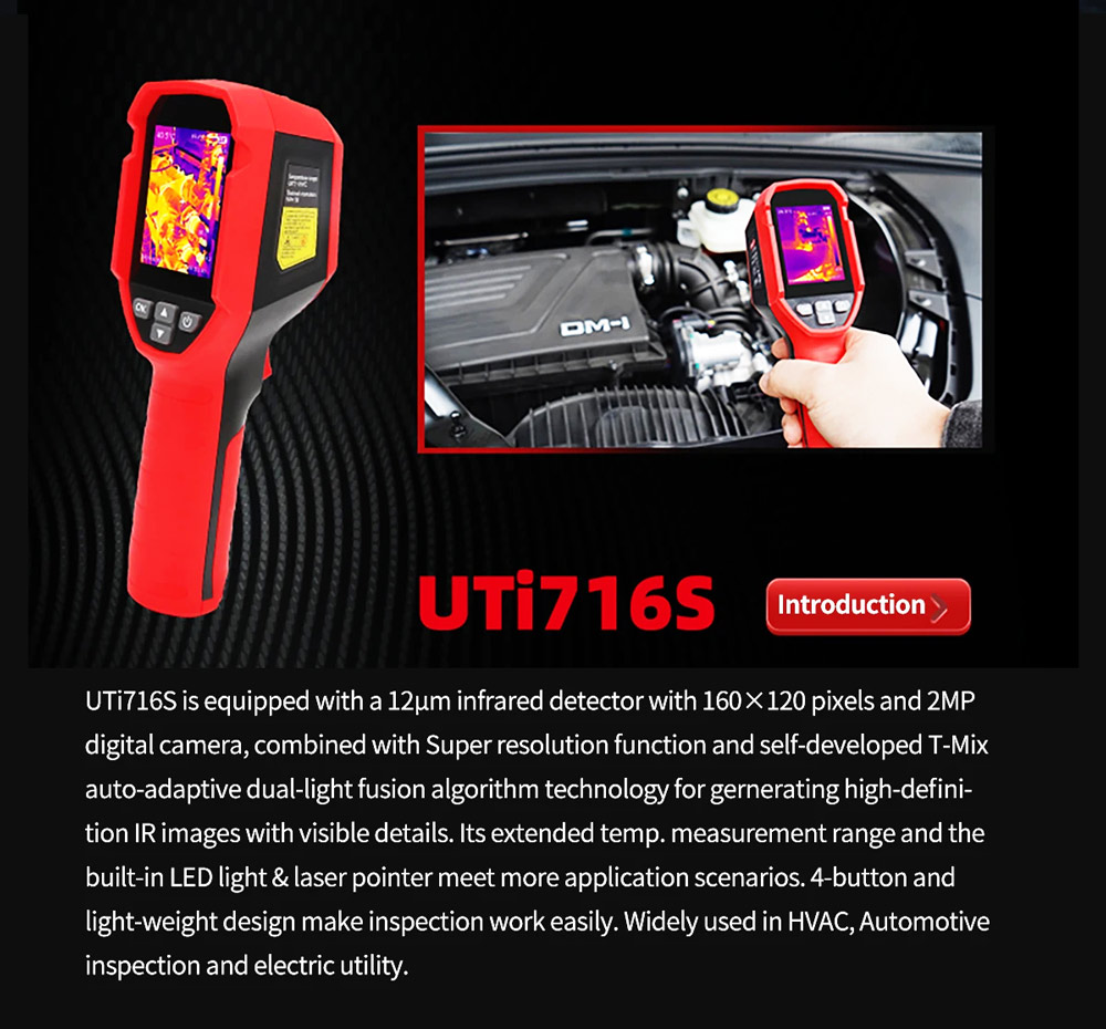 UNI-T UTi716S Thermal Imager specs