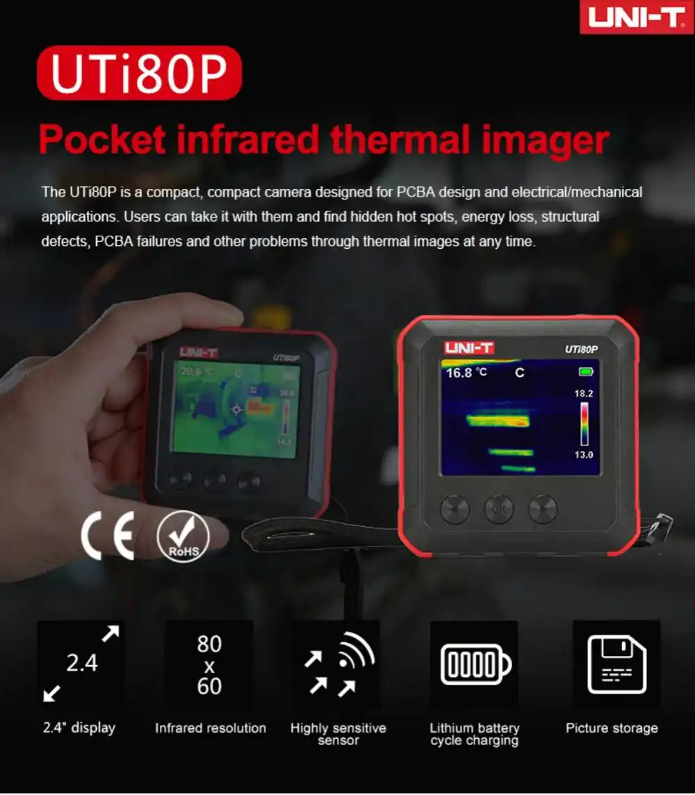 UNI-T UTi80P Thermal Camera specs