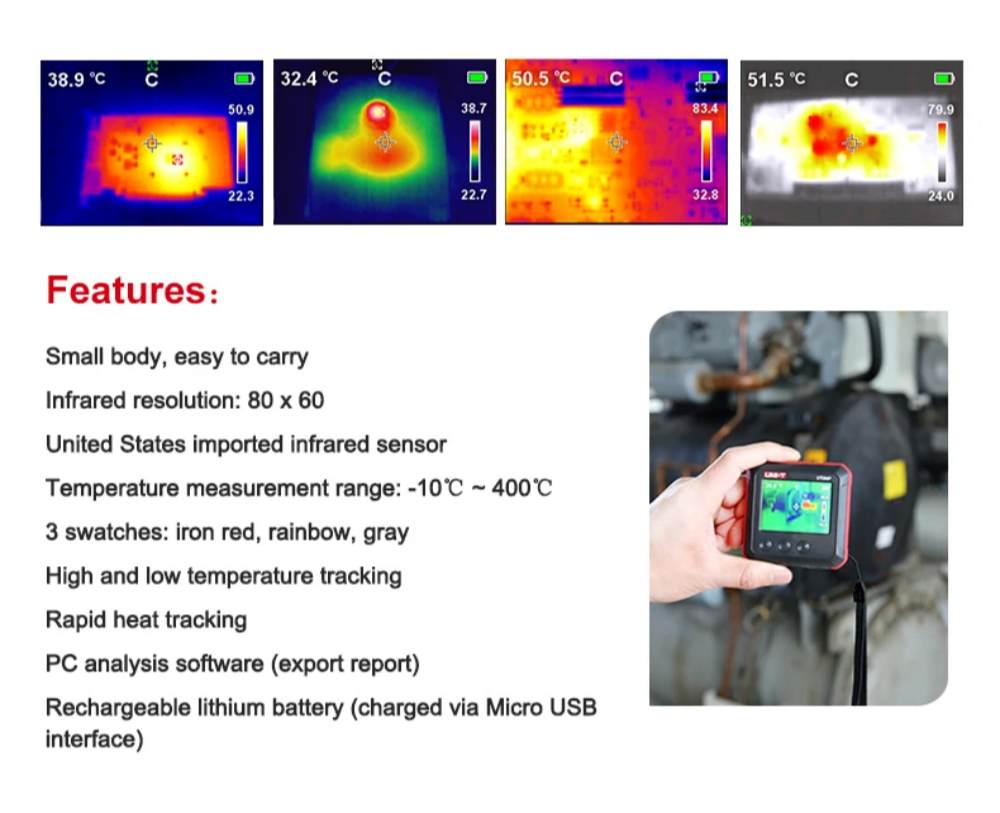 UNI-T UTi80P Thermal Camera specs