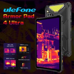 Ulefone Armor Pad 4 Ultra Thermal Imaging 5G Tablet 11800mAh Android 14 OS 10.36" 2K Corning Display 1100LM LED Lights Rugged Tablet for Home Industrial Use