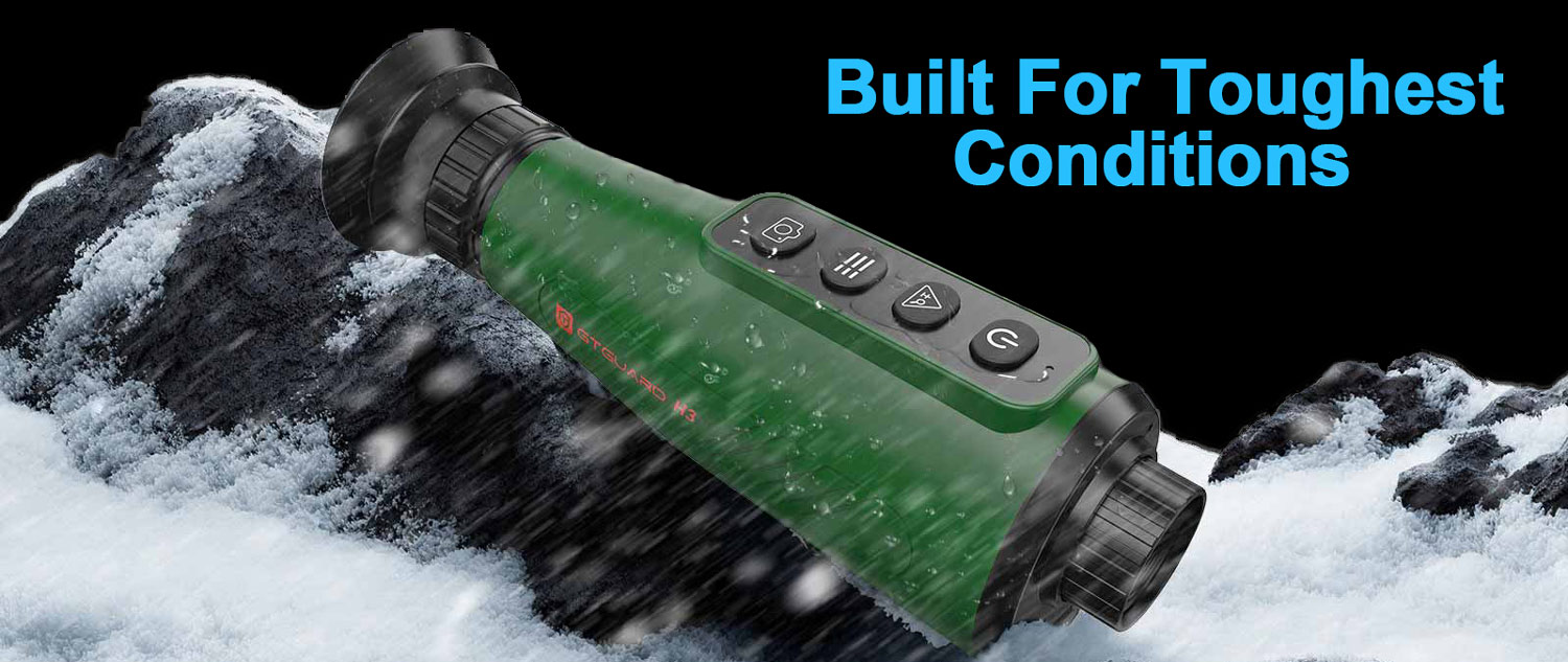 384x288px High Resolution Thermal Imaging Monocular IR Handheld Night Vision Monocular 15mm Lens IP66 Waterproof 4000mAh Battery Thermo Monocle for Hunting, Wildlife Watching (25)