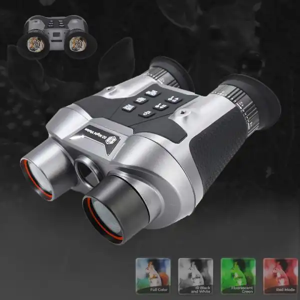WILDGUARDER 8K Picture 700M Range 4K Video Hands Free Head Mounted Night Vision Binoculars 3D VR 6X Digital Zoom IR