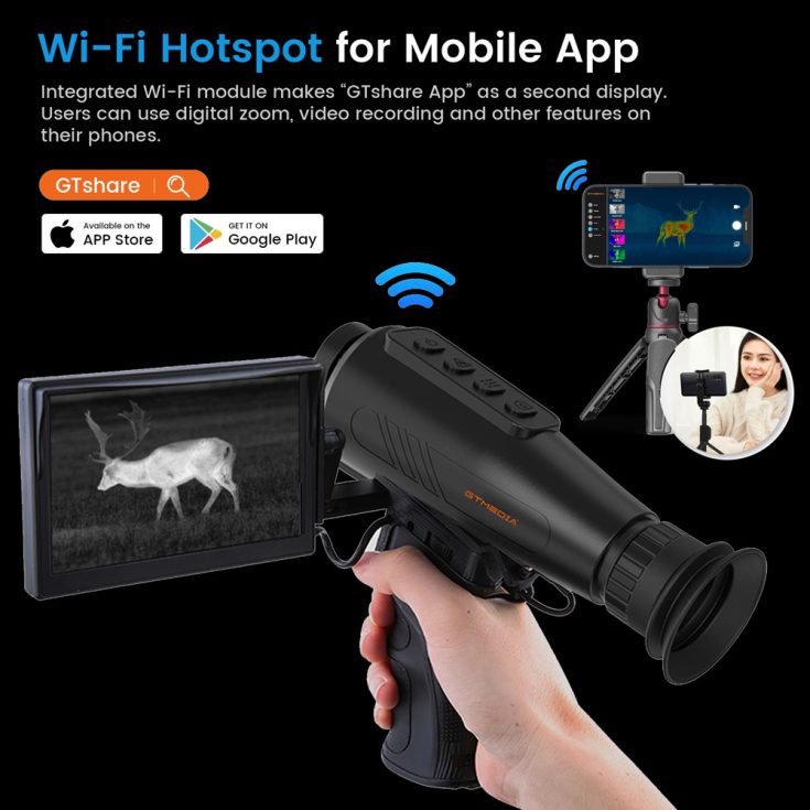 4914ft Long Range Thermal Imaging Monocular High Resolution 384x288px 50Hz 18mm Objective Lens with 32GB Storage 8X Zoom Infrared Thermal Imager Monocular for Wildlife Observation, Hunting ( (27) 4914ft Long Range Thermal Imaging Monocular High Resolution 384x288px 50Hz 18mm Objective Lens with 32GB Storage 8X Zoom Infrared Thermal Imager Monocular for Wildlife Observation, Hunting ( (27)