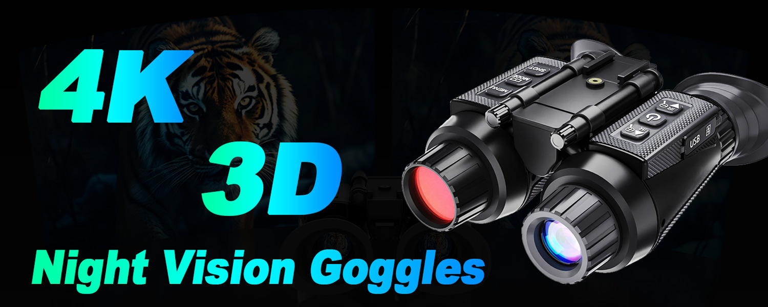 4K HD 300M Range 3D Night Vision Goggles NVG 8X Digital Zoom 850nm Infrared Night Binoculars IP54 Waterproof Night Vision Binos NV8300 (1)