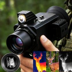 WILDGUARDER® 4K Thermal Imaging Monocular 500M Range 60 HZ 296x192px Resolution 9 Color Palettes 7x Zoom 850nm Infrared Thermal Monocular for Night Hunting