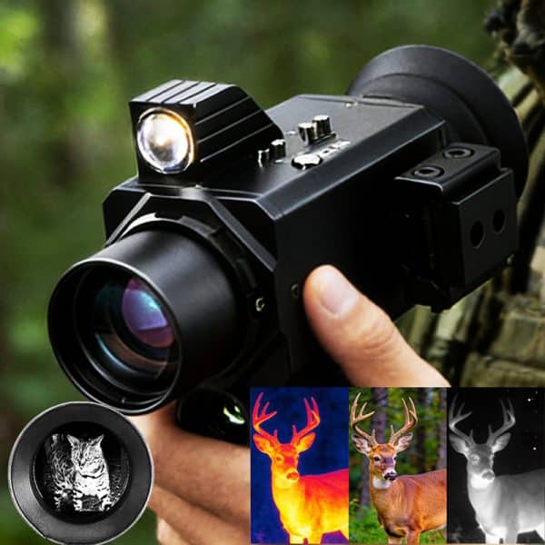 WILDGUARDER® 4K Thermal Imaging Monocular 500M Range 60 HZ 296x192px Resolution 9 Color Palettes 7x Zoom 850nm Infrared Thermal Monocular for Night Hunting