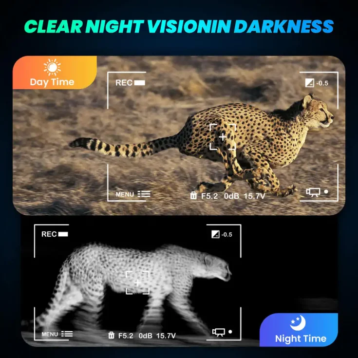 4K UHD 8x Digital Zoom 600M Long Range Hands Free Infrared Night Vision Goggles Tactical Lights NVG for Night Hunting (11)