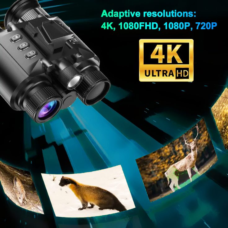 4K UHD 8x Digital Zoom 600M Long Range Hands Free Infrared Night Vision Goggles Tactical Lights NVG for Night Hunting (13) 4K UHD 8x Digital Zoom 600M Long Range Hands Free Infrared Night Vision Goggles Tactical Lights NVG for Night Hunting (13)