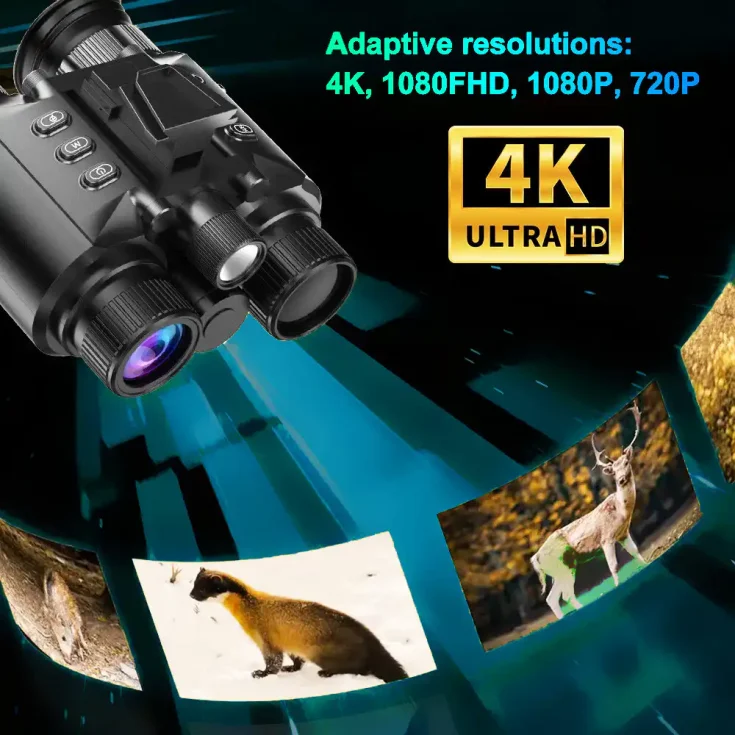 4K UHD 8x Digital Zoom 600M Long Range Hands Free Infrared Night Vision Goggles Tactical Lights NVG for Night Hunting (13)