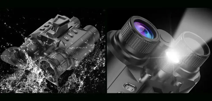 4K UHD 8x Digital Zoom 600M Long Range Hands Free Infrared Night Vision Goggles Tactical Lights NVG for Night Hunting (16)