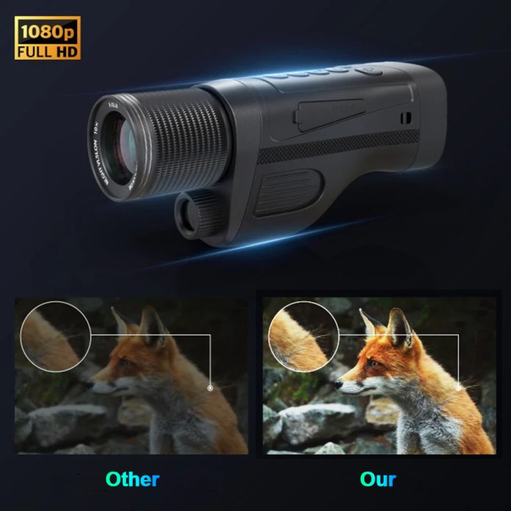 Camleon100 True Full Color Night Vision Monocular 800M Range 6000mAh 10X Digital Zoom 1080P HD Portable NV Monocular for Hunting (10)