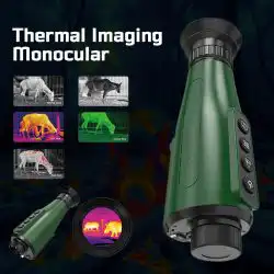 High Resolution 384x288px Thermal Imaging Monocular IR Handheld Night Vision Monocular 15mm Lens IP66 Waterproof 4000mAh Battery  Thermo Monocle for Hunting, Wildlife Watching - Image 3