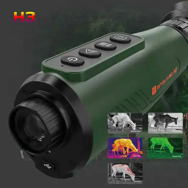 High Resolution 384x288px Thermal Imaging Monocular IR Handheld Night Vision Monocular 15mm Lens IP66 alternate view