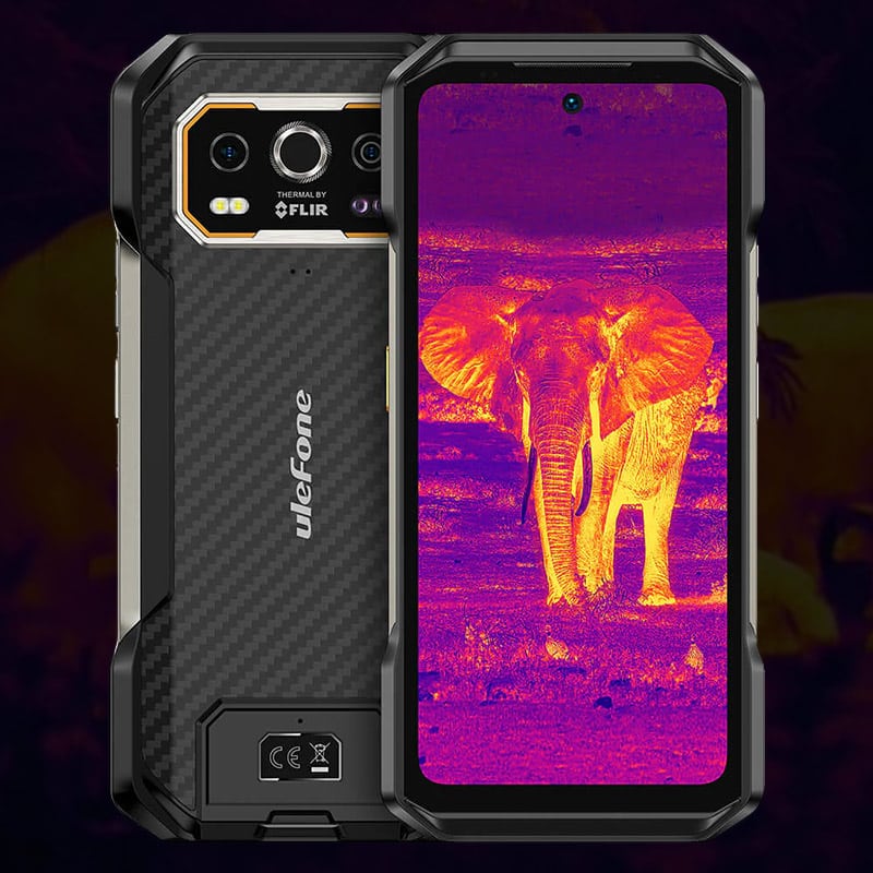 Ulefone Armor 27T Thermal Imaging Rugged Phone (34) Ulefone Armor 27T Rugged Phone with Thermal Imaging Camera,6.78" FHD+ 120Hz, IP68/69K Waterproof Dual SIM 4G Smartphone NFC - Image 1