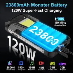 8849 Tank 2 Pro Global Rugged Phone with 6.79" 2.4K 120Hz Display Up to 24(12+12)+512GB 23800mAh Battery 120W Fast Charger 100 Lumens DLP Projector - Image 4