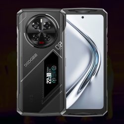 DOOGEE V40 Pro 6.78" 120Hz +1.47" Rear Display 200MP Main Camera Up to 36(16+20)+512GB 8680mAh Large Battery Android 14 5G Night Vision Rugged Phone