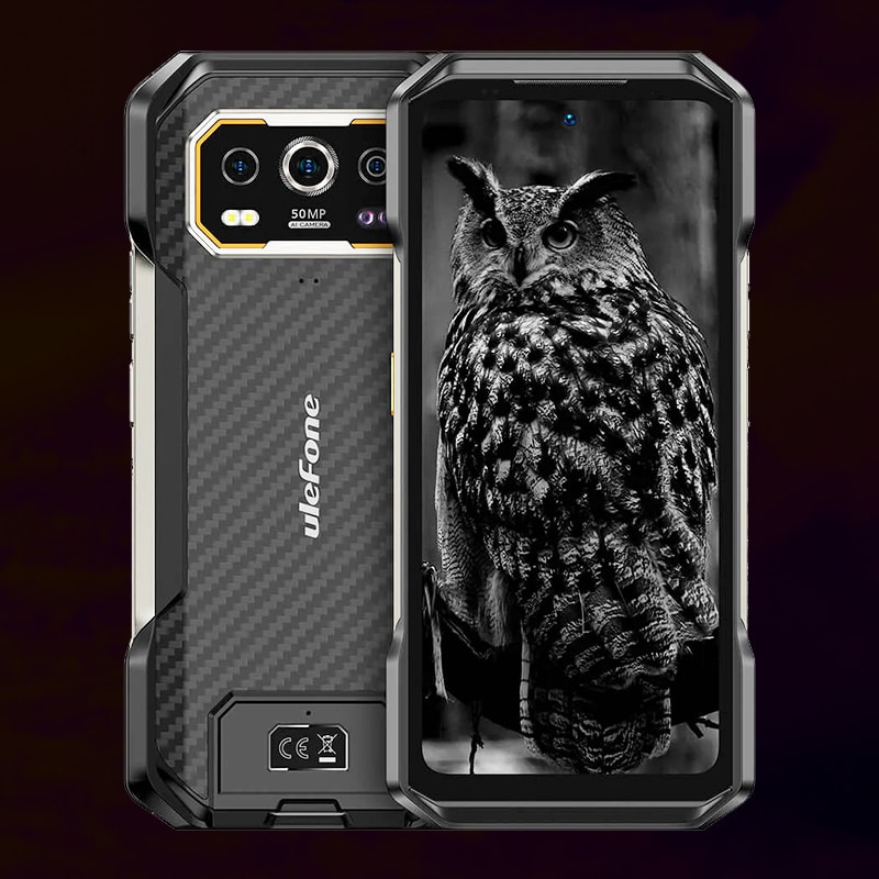 Ulefone Armor 27 rugged phone-Thermal Imaging (1) Ulefone Armor 27 6.75" FHD+ 120Hz 24GB+256GB 10600mAh Fast and Wireless Charging 64MP Infrared Night Vision Camera Android 14 Global Rugged Phone - Image 1