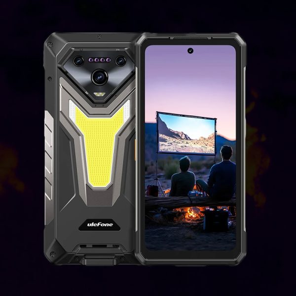 Ulefone Armor 34 Pro 6.95" FHD+ 120Hz 16+512GB 5G Al SoC Dimensity 7300 25500mAh 150 Lumens Projector Versatile LED Light & Warning Light Android 15 Global Rugged Phone